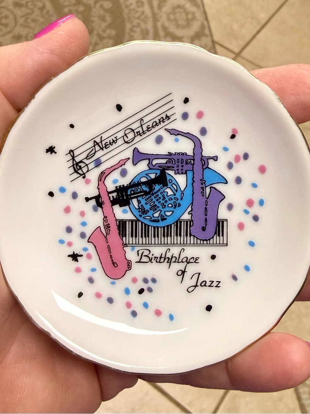 Vintage 1980's Mini New Orleans
"Birthplace of Jazz" Souvenir